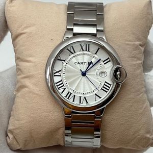 NWOT 42mm Diameter Men QUARTZ Ballon Bleu Homage Stainless Steel Watch Bracelet